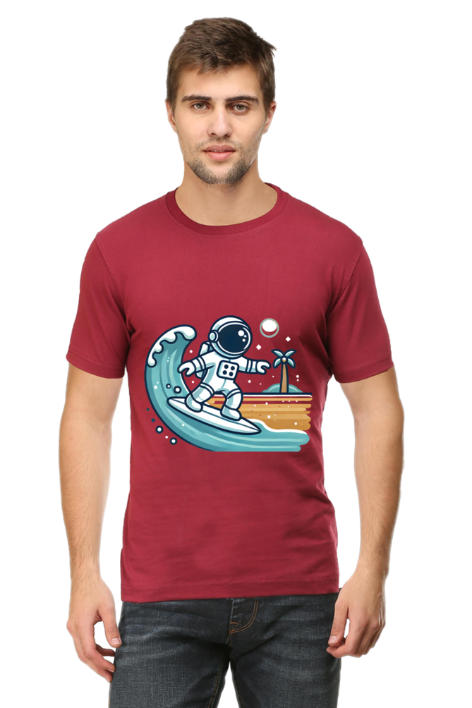 Surfing Astronaut Galactic Beach Adventure T-Shirt