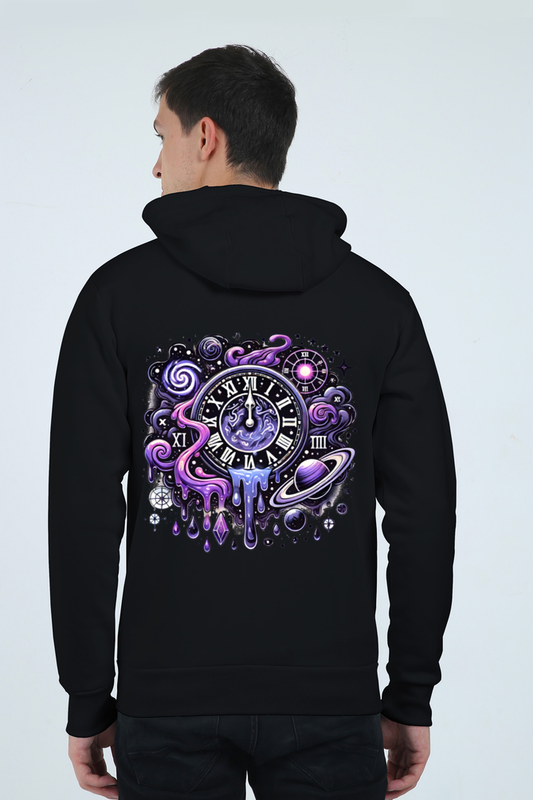 Stylish Unisex Hoodie with Space-Time Cosmic Design - Comfortable and Versatile